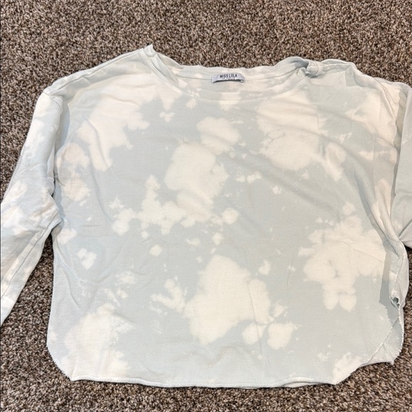 Miss Lola White Tie-Dye Women's Top - Picture 3 of 3